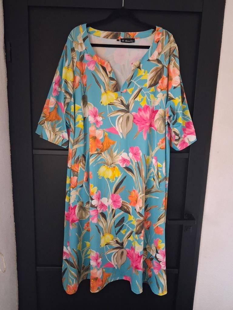 ChrisSize jurk maat 4, Ophalen of Verzenden, Zo goed als nieuw, Blauw, Jurk