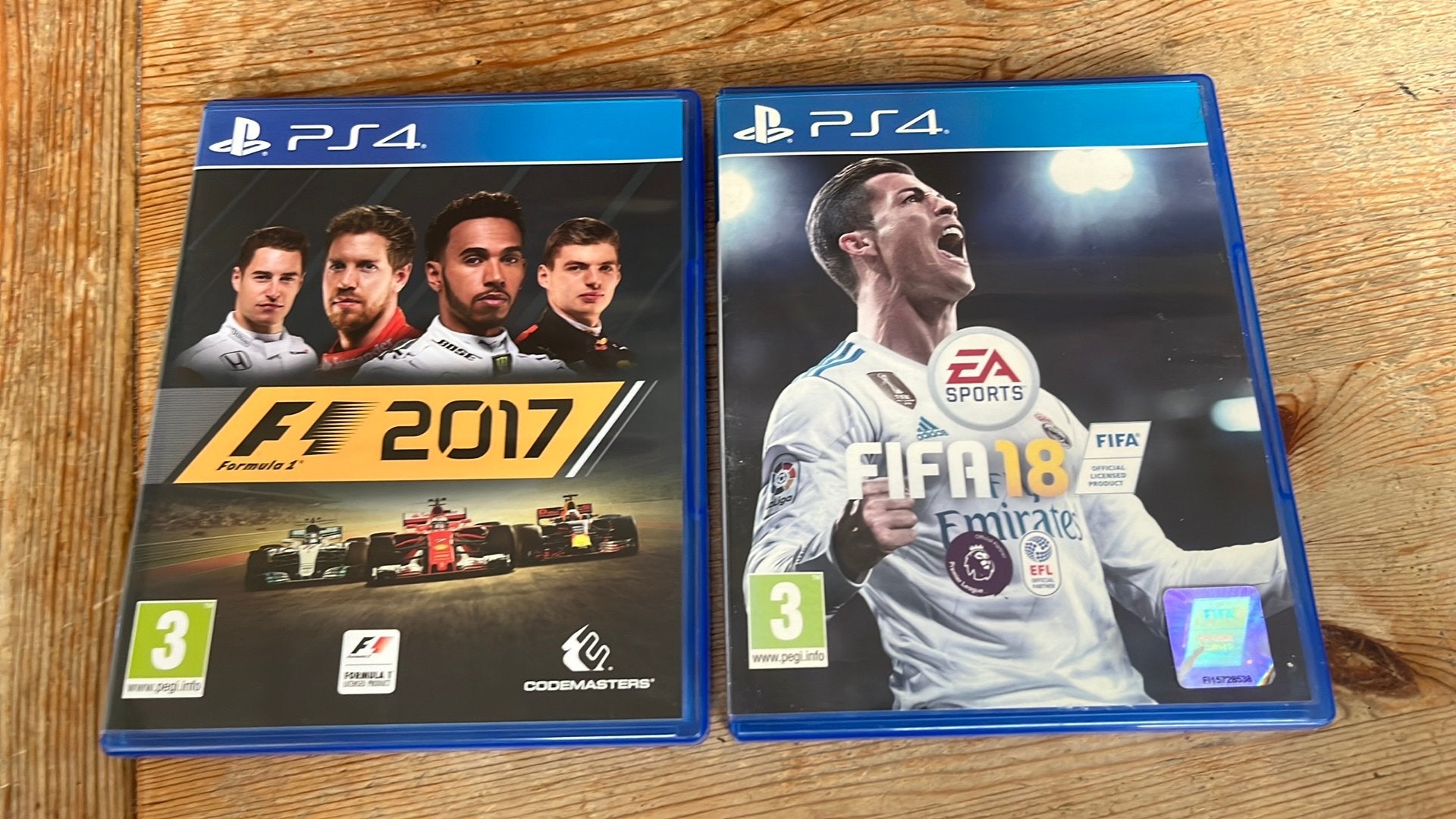 F1 2017 en Fifa 18 ps4 games, Online, Ophalen of Verzenden, Zo goed als nieuw, Sport