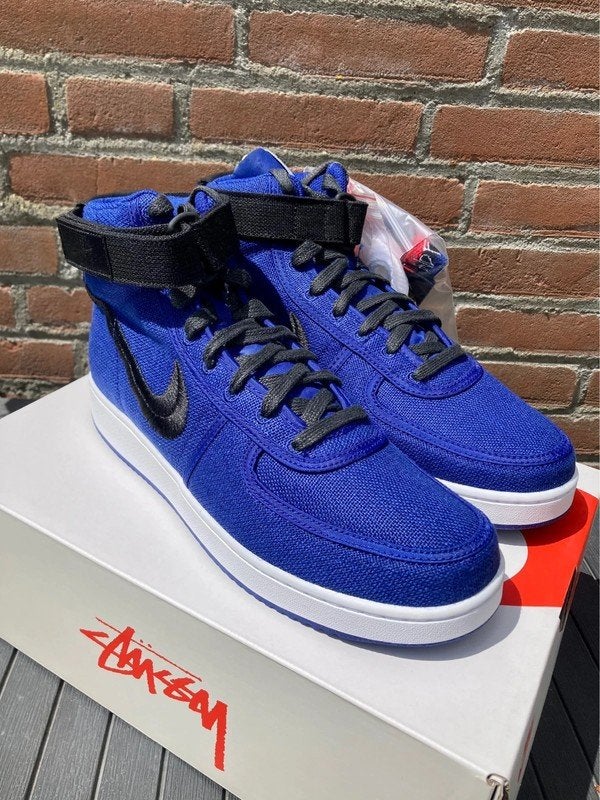 Nike Stussy Vandal hi canvas US 9 new ds hemp stucci retro, Blauw, Nike, Nieuw, Ophalen of Verzenden