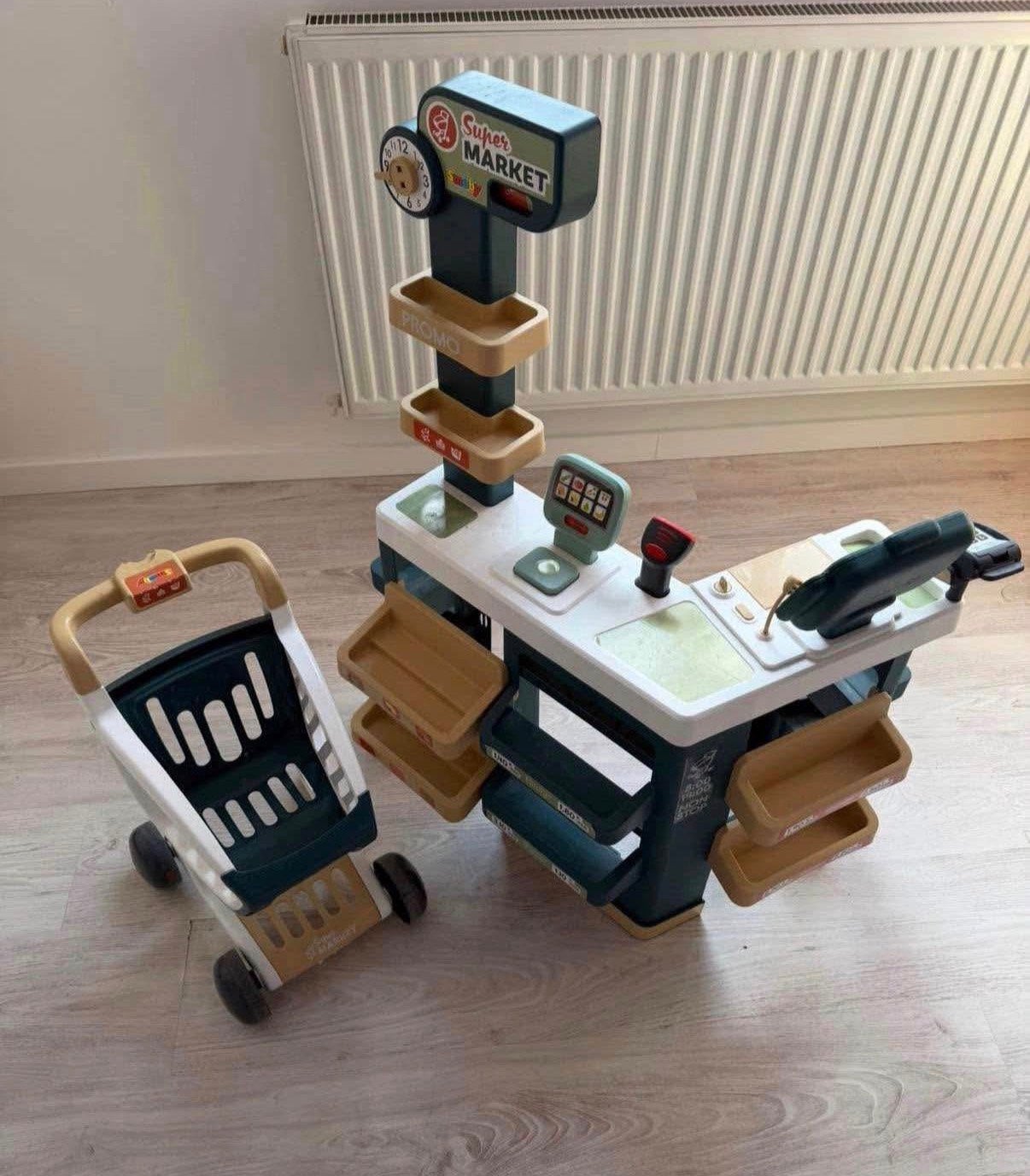 Smoby winkeltje inclusief winkelkarretje, Ophalen, Gebruikt, Kunststof