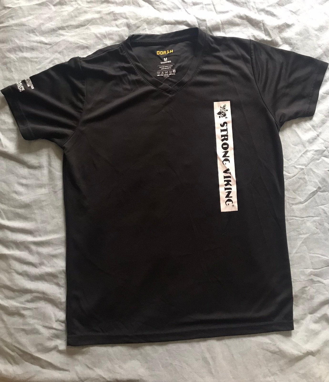Strong Viking Finisher Shirt Maat M Zwart, Ophalen, Nieuw