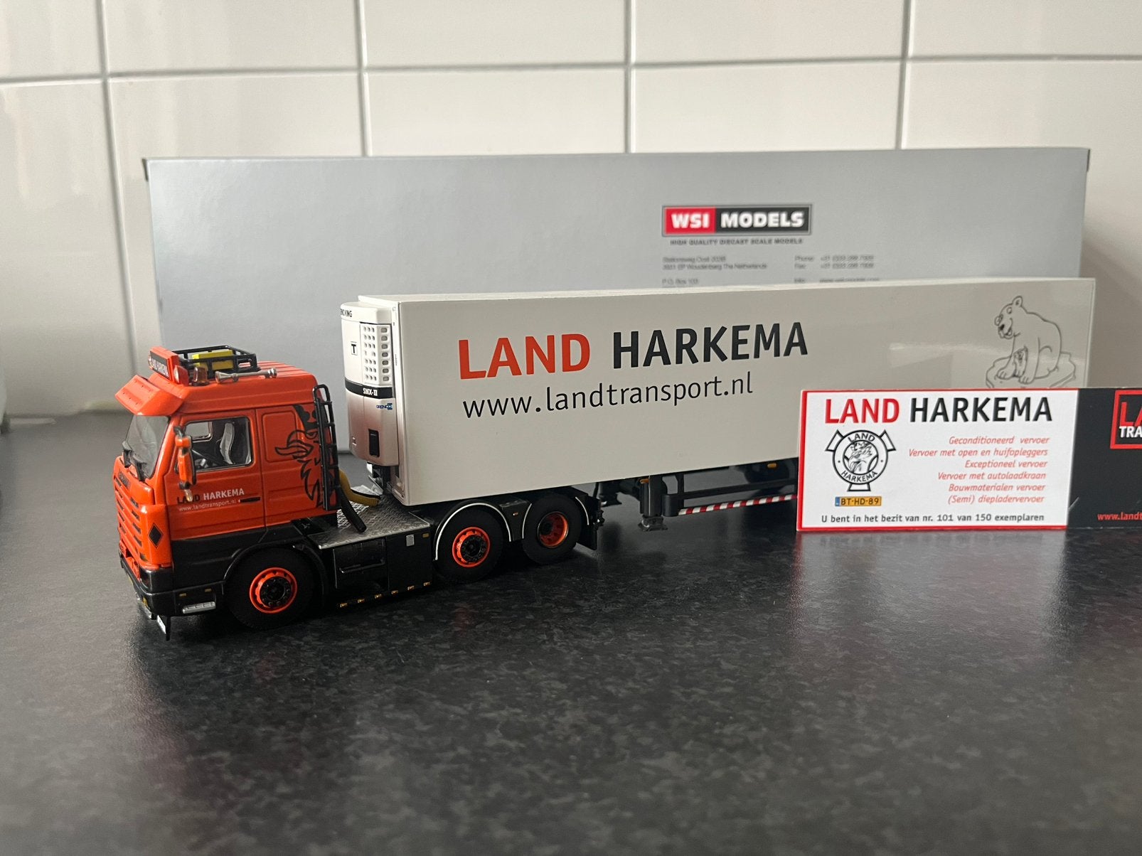 Wsi scania 143 land harkema, Ophalen of Verzenden, Nieuw, Bus of Vrachtwagen, Wsi