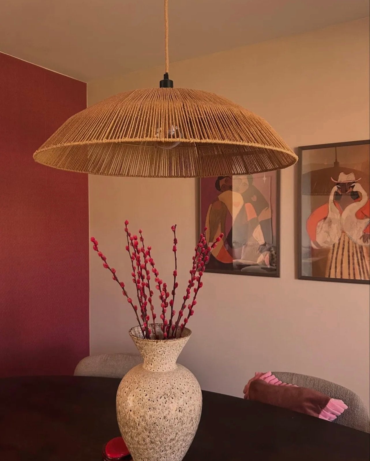 Hanglamp naturel touw ‘Durga’ van Kwantum, Ophalen, Zo goed als nieuw