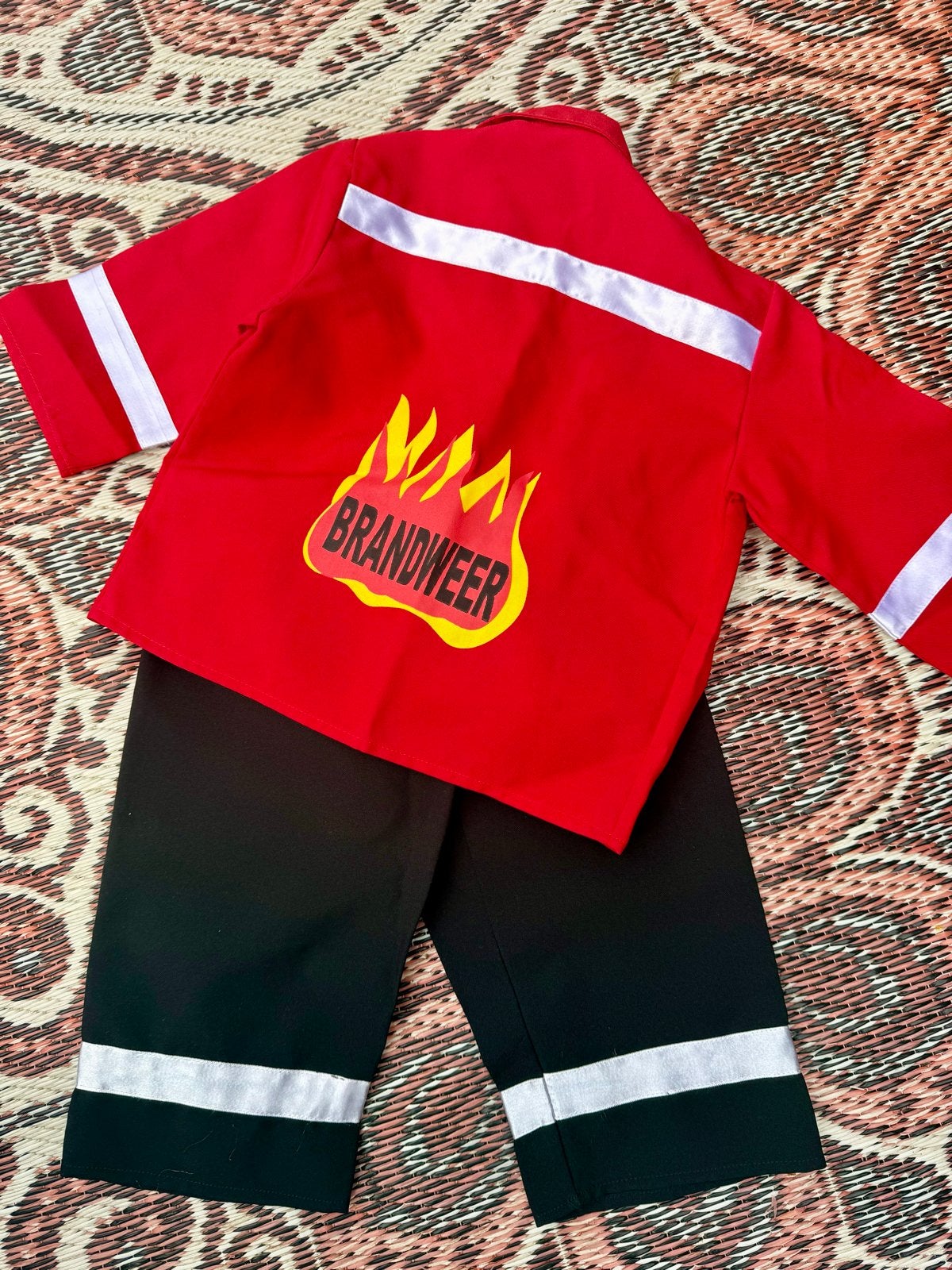 Brandweer kostuum voor kinderen, Ophalen of Verzenden, Zo goed als nieuw, 110 t/m 116, Jongen of Meisje
