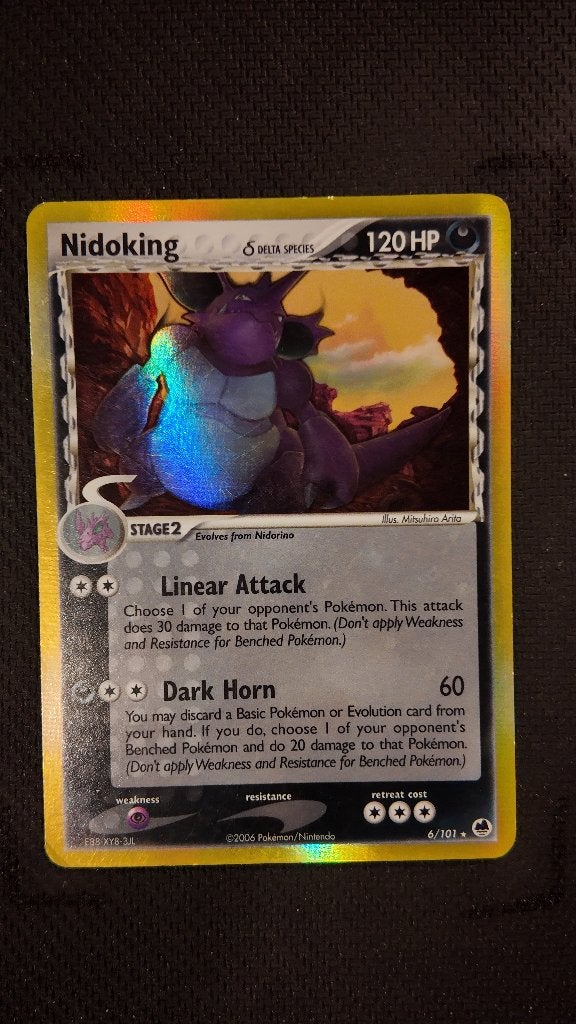 Nidoking δ 2 6 Dragon Frontiers | Pokemon kaart, Ophalen, Zo goed als nieuw, Losse kaart, Foil