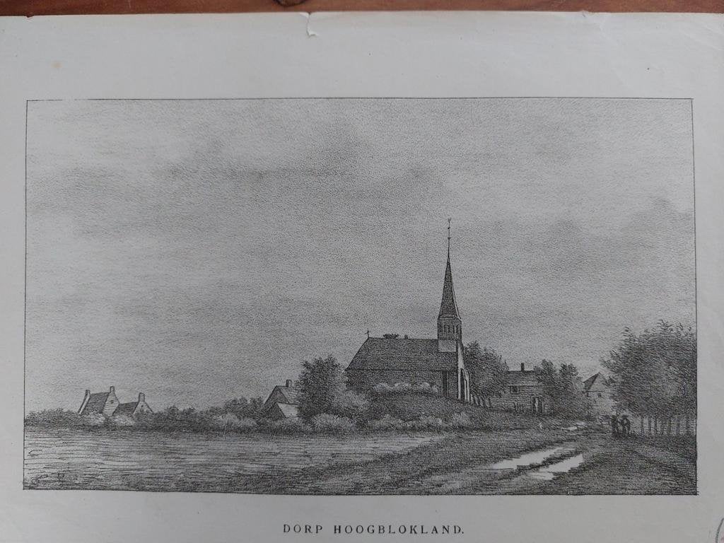 54 / Het dorp Hoogblokland - Hoog Blokland, Antiek en Kunst, Ophalen of Verzenden