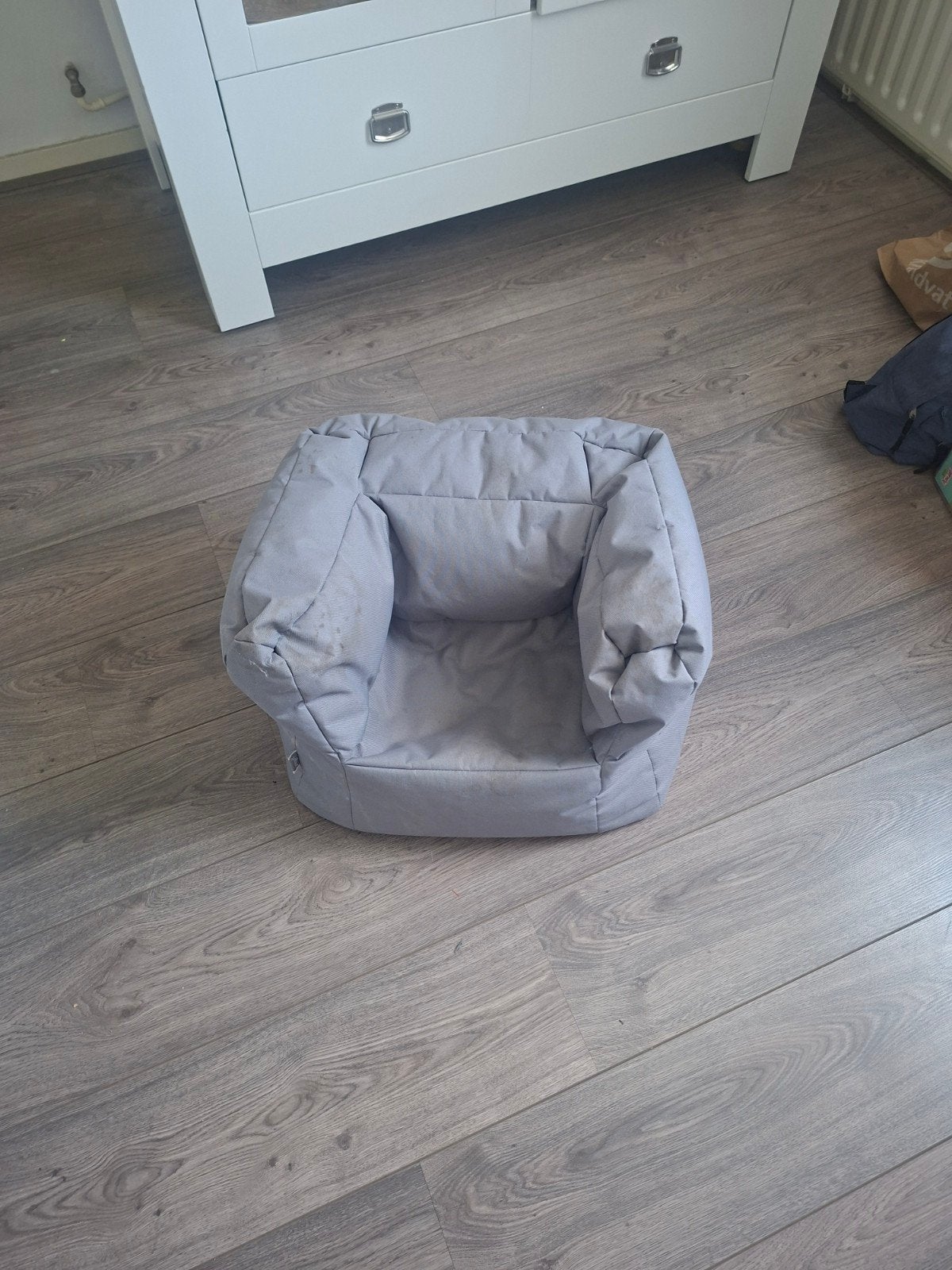 Jollein Fauteuil Zitzak stoel voor Kinderen - Grijs, Ophalen, Gebruikt