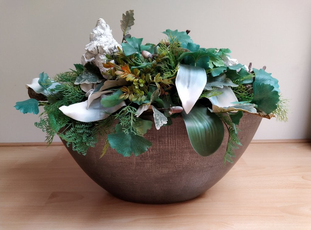 mooie pot met kunstplanten, Ophalen, Zo goed als nieuw, Kunstplant, Met pot of vaas