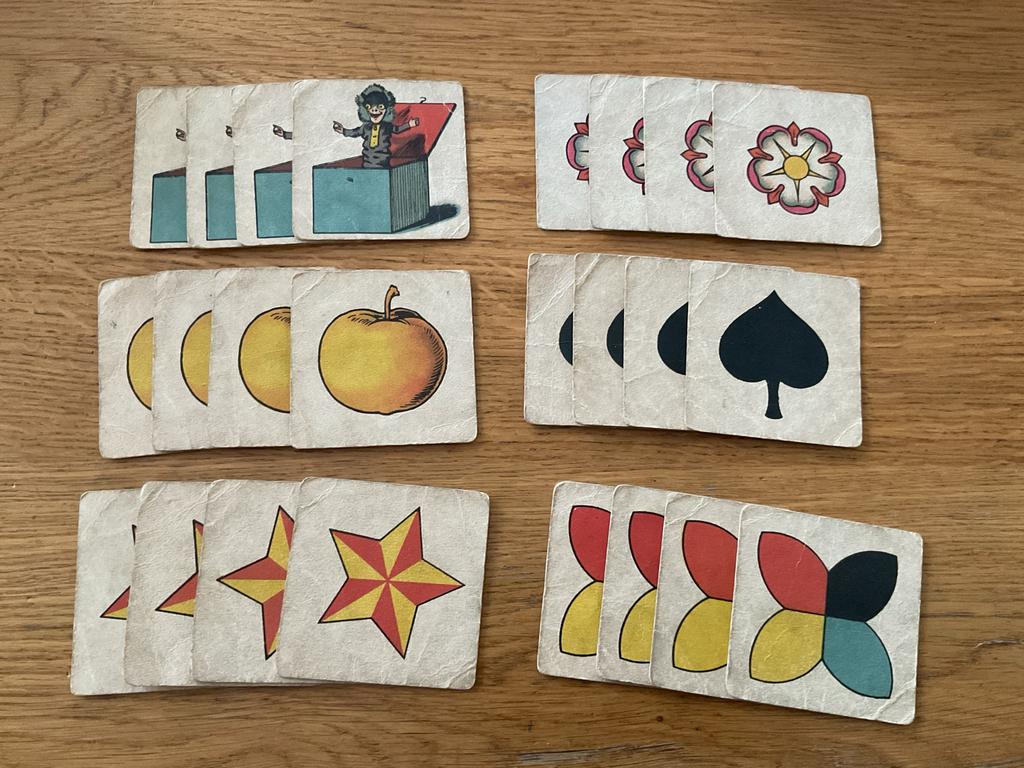 Vintage kwartetspel: educatief en nostalgisch, Ophalen of Verzenden, Gebruikt