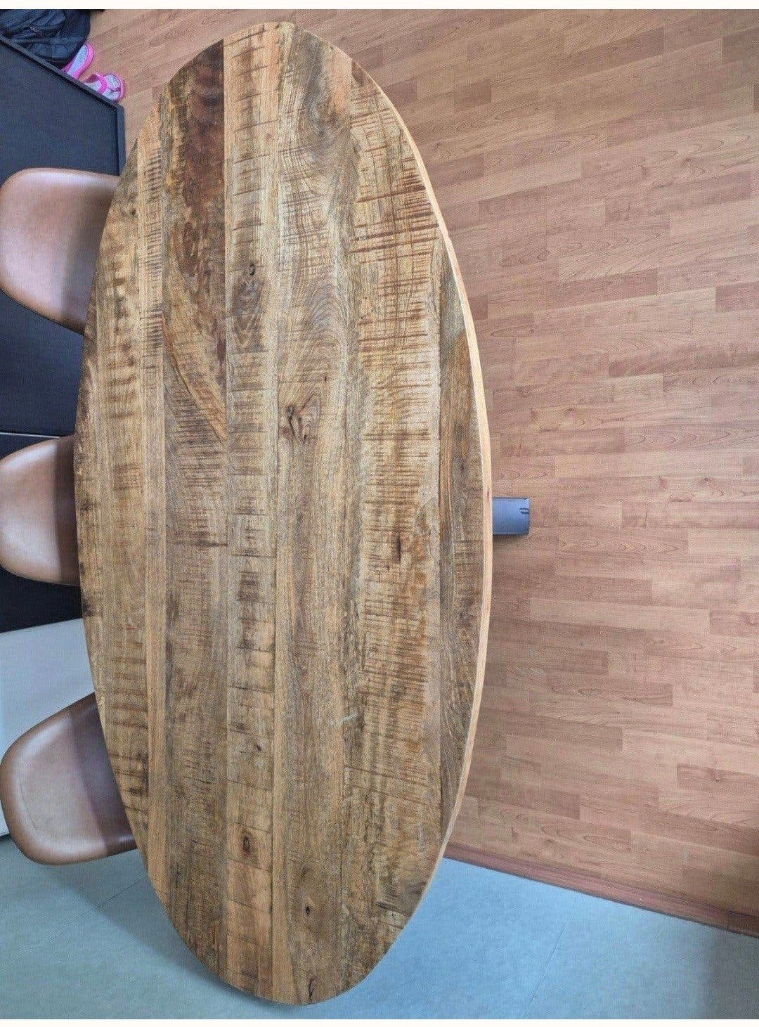 ovale eettafel 190cm, Ophalen, Ovaal, 150 tot 200 cm, 50 tot 100 cm