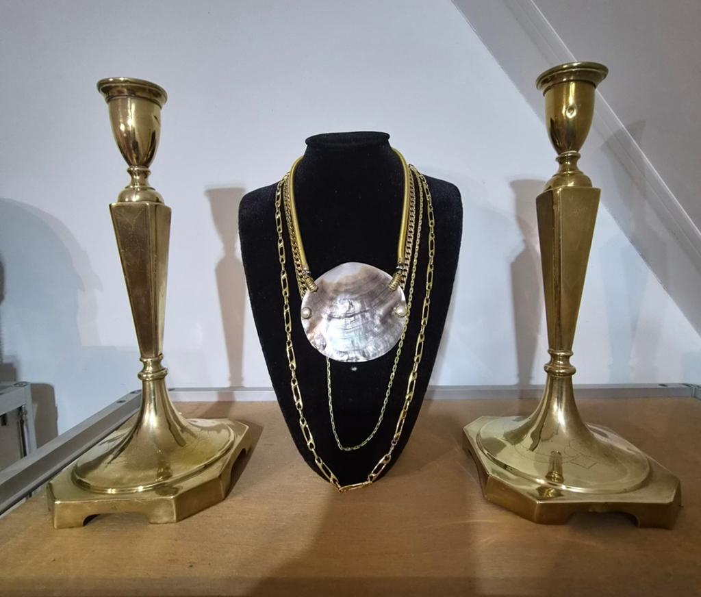 Art deco kandelaars, Antiek en Kunst, Antiek | Kandelaars, Ophalen of Verzenden, Koper of Brons