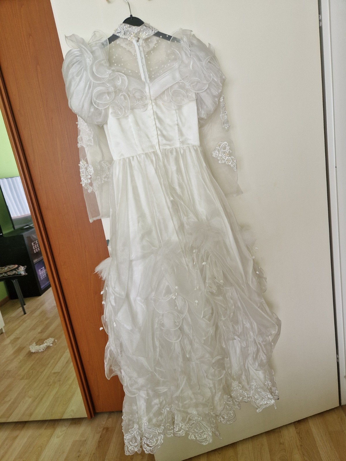 2 Vintage Trouwjurken Maat S, Kleding | Dames, Ophalen of Verzenden, Gedragen, Meerkleurig, Trouwjurk