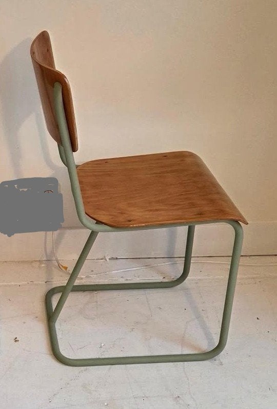 6 vintage schoolstoelen, Ophalen