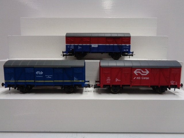 LIMA: sleep NS goederenwagens 3x (H0)., Gelijkstroom, Wagon, Ophalen of Verzenden, Lima