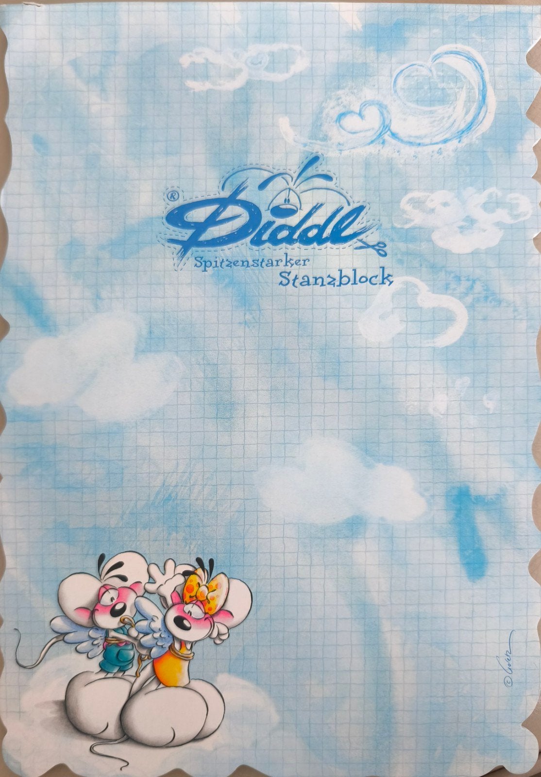 diddl blaadje A4, Verzamelen, Diddl, Verzenden, Diddl, Zo goed als nieuw, Papier, Kaart of Schrift
