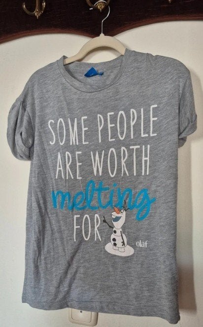 Disney Frozen T-shirt Olaf Grijs, Primark, Ophalen of Verzenden, Korte mouw, Maat 36 (S)