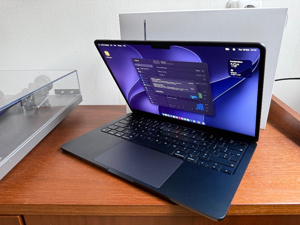 MacBook Air M3 Midnight (2024) 16GB | 256 GB inc garantie, Ophalen, 256 GB, Qwerty, 13 inch