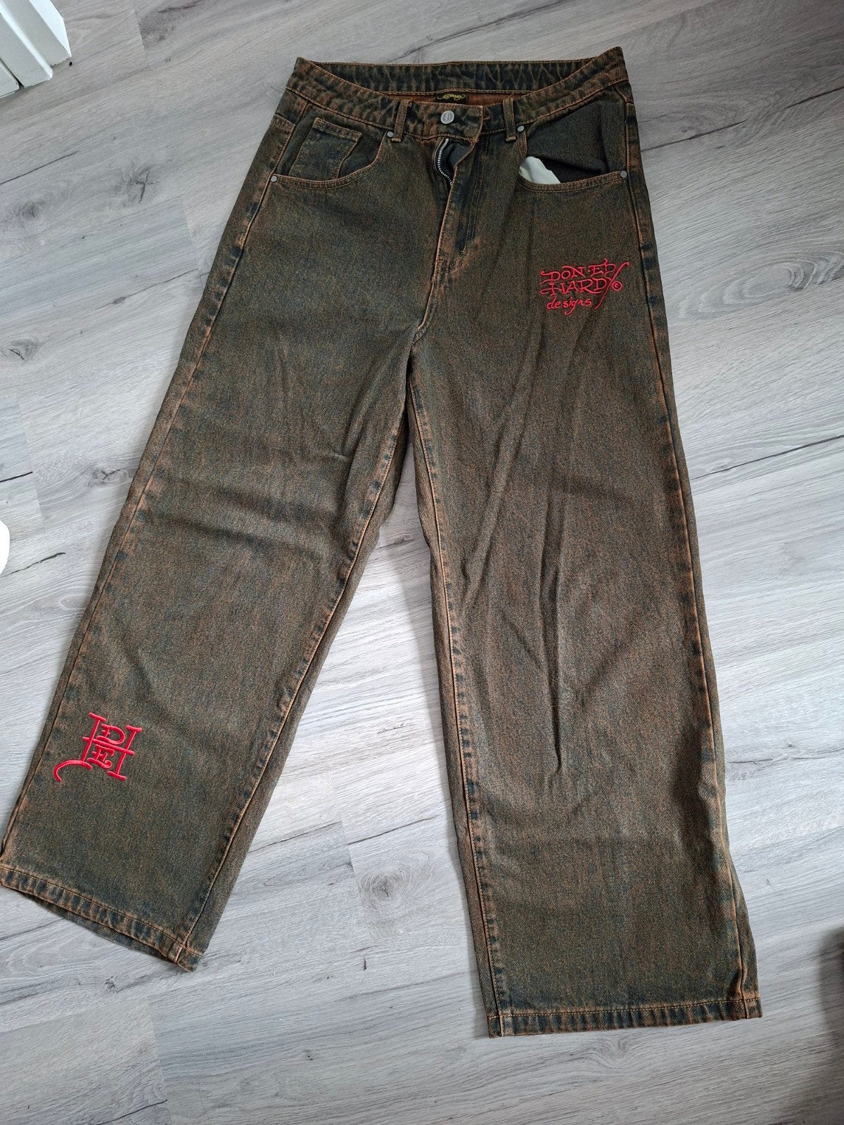 Ed Hardy broek, Bruin, Verzenden, Overige maten, Ed Hardy