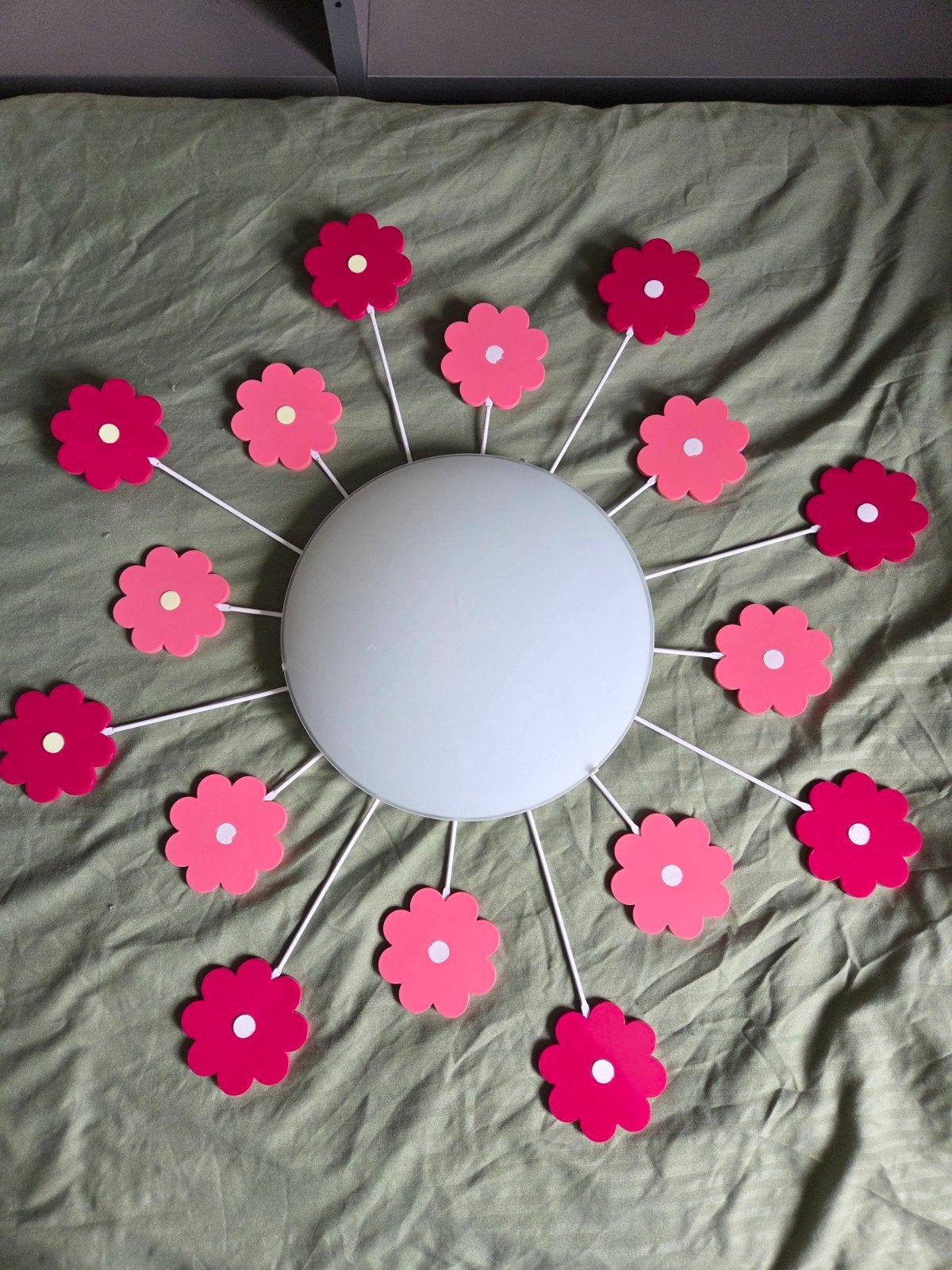 Leuke bloemenlamp voor kinderkamer, Overige merken, Gebruikt, Kunststof, Meerkleurig