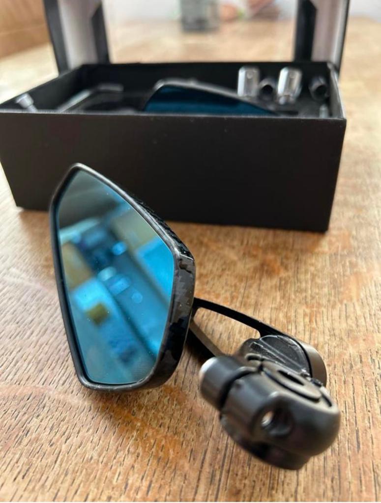 Bar end spiegels nieuw vespa sprint / Primavera Carbon look, Ophalen, Overige modellen, Nieuw, Benzine