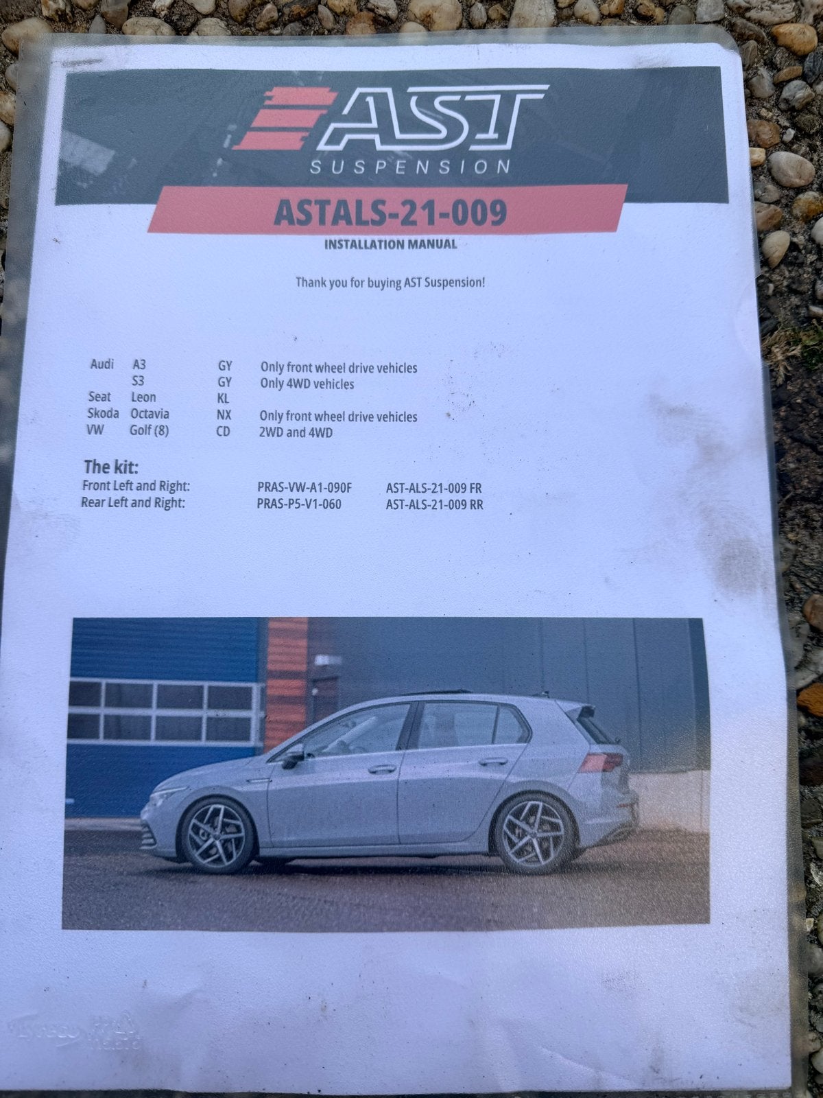 AST Verstelbare Verlagingsset voor Audi/VW/Skoda/Seat, Ophalen, Gebruikt, Audi