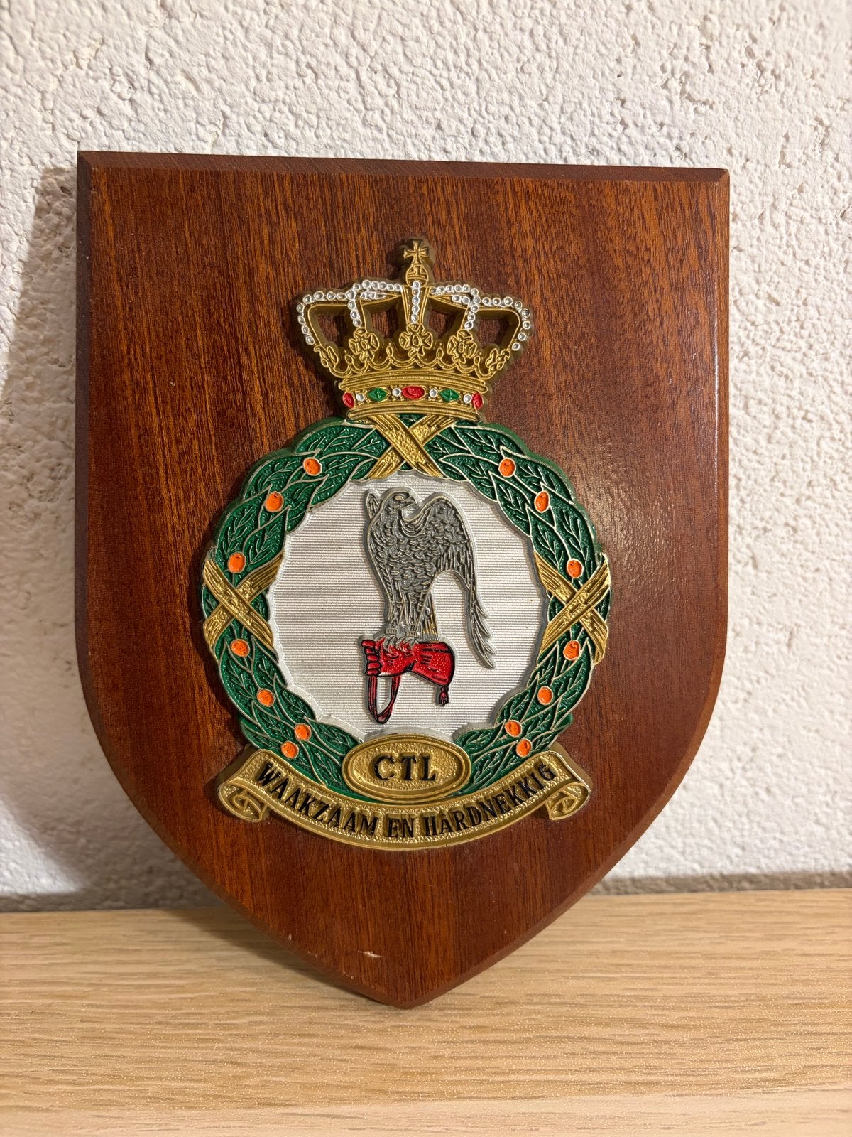 Origineel Wandschild CTL Luchtmacht - Hooymayers Vlaardingen, Verzamelen, Ophalen of Verzenden, Luchtmacht, Nederland, Kunstobject