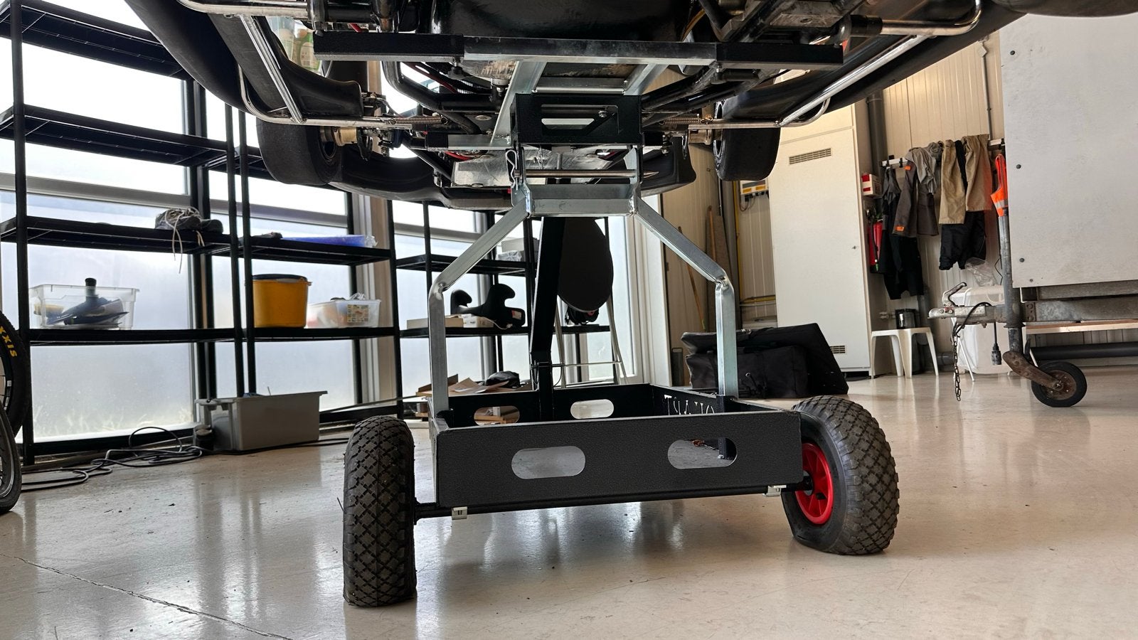 Mondokart lift trolley voor kart, Ophalen