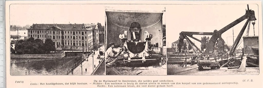 Marine 1915: de Marinewerf in Amsterdam gaat verdwijnen, Verzenden, Voor 1940, Gebruikt, Overige onderwerpen