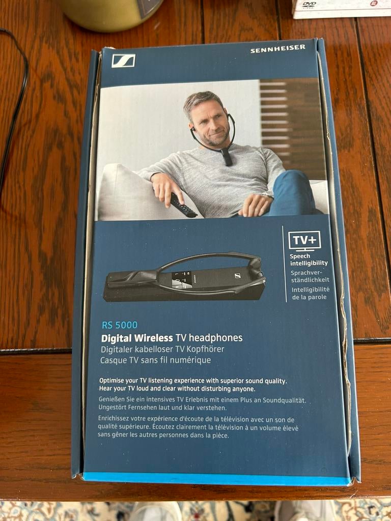 Sennheiser RS 5000 Draadloos TV Hoofdtelefoonsysteem, Audio, Tv en Foto, Koptelefoons, Ophalen of Verzenden, Zo goed als nieuw