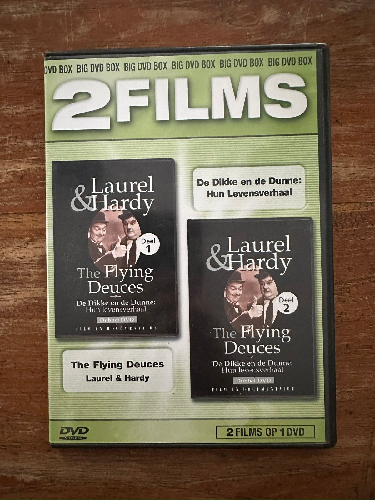 Dvd met 2 films van Laurel & Hardy, Alle leeftijden, Ophalen of Verzenden, Zo goed als nieuw, Komedie