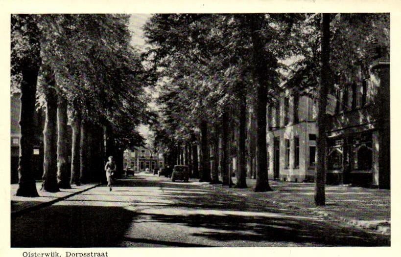 Oisterwijk, Gemeente huis - volk fietsers - gelopen, Ophalen of Verzenden, 1960 tot 1980, Gelopen, Noord-Brabant