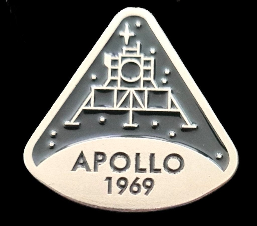 Apollo 1969 pin- gelakt, Verzenden, Nieuw, Transport, Speldje of Pin