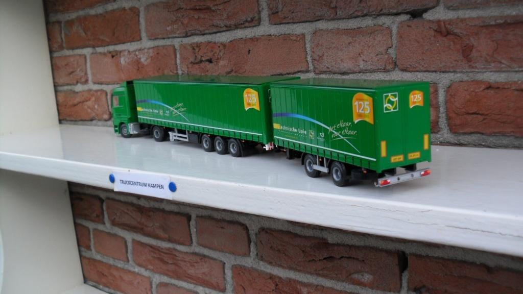 Lion  Toys  Mercedes  Actros  van  Technische  Unie., Ophalen of Verzenden, Zo goed als nieuw, Bus of Vrachtwagen, Lion Toys
