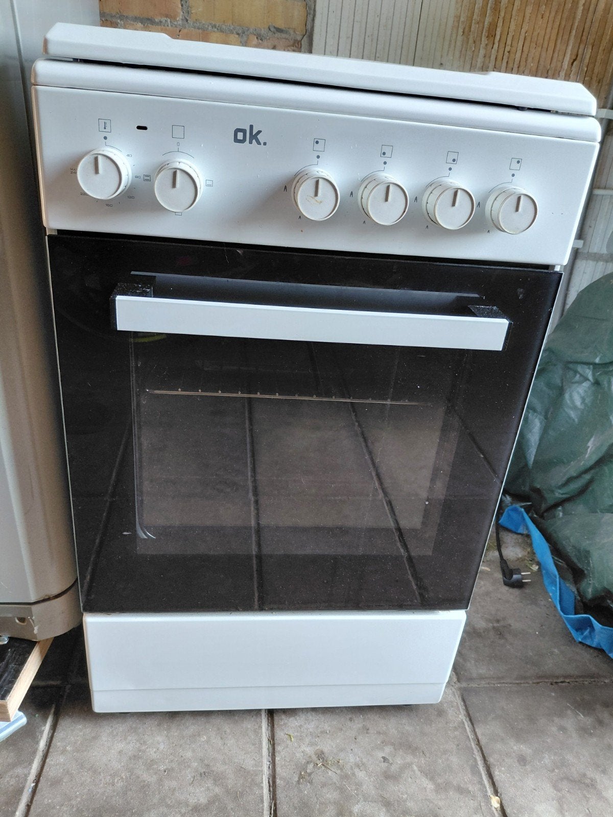 OK gasfornuis met oven - Goed werkend, Ophalen, Gebruikt, 4 kookzones, Gas