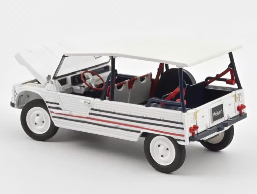 Citroen Mehari '16 Electric Blauw Wit Rood 1/18 NOREV 181805, Verzenden, Nieuw, Auto, Norev