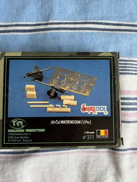 Bouwdoos 1:35 Verlinden 371 .30 Cal Machinegun (2pcs), Ophalen of Verzenden, Nieuw, 1:35 tot 1:50, Diorama