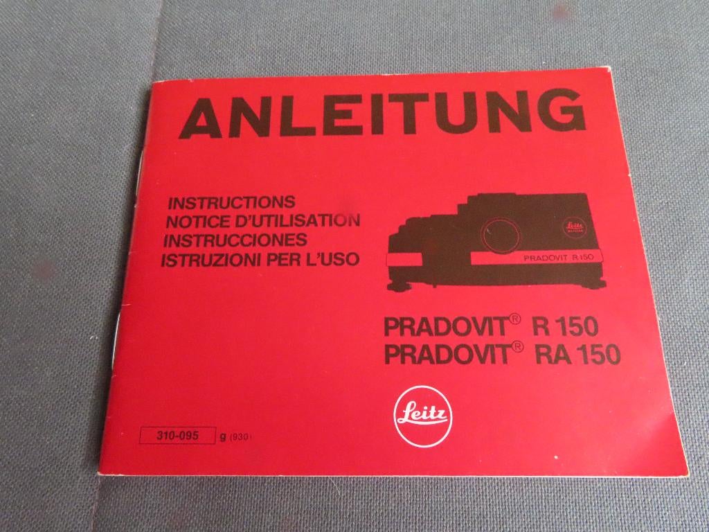 Leica Diaprojector Parvo 250 Handleiding, Ophalen of Verzenden, Gebruikt