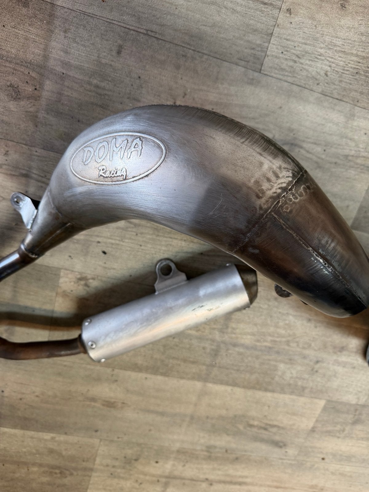 Doma uitlaat plus demper voor yamaha yz125. 1996/2001, Motoren, Ophalen of Verzenden, Gebruikt