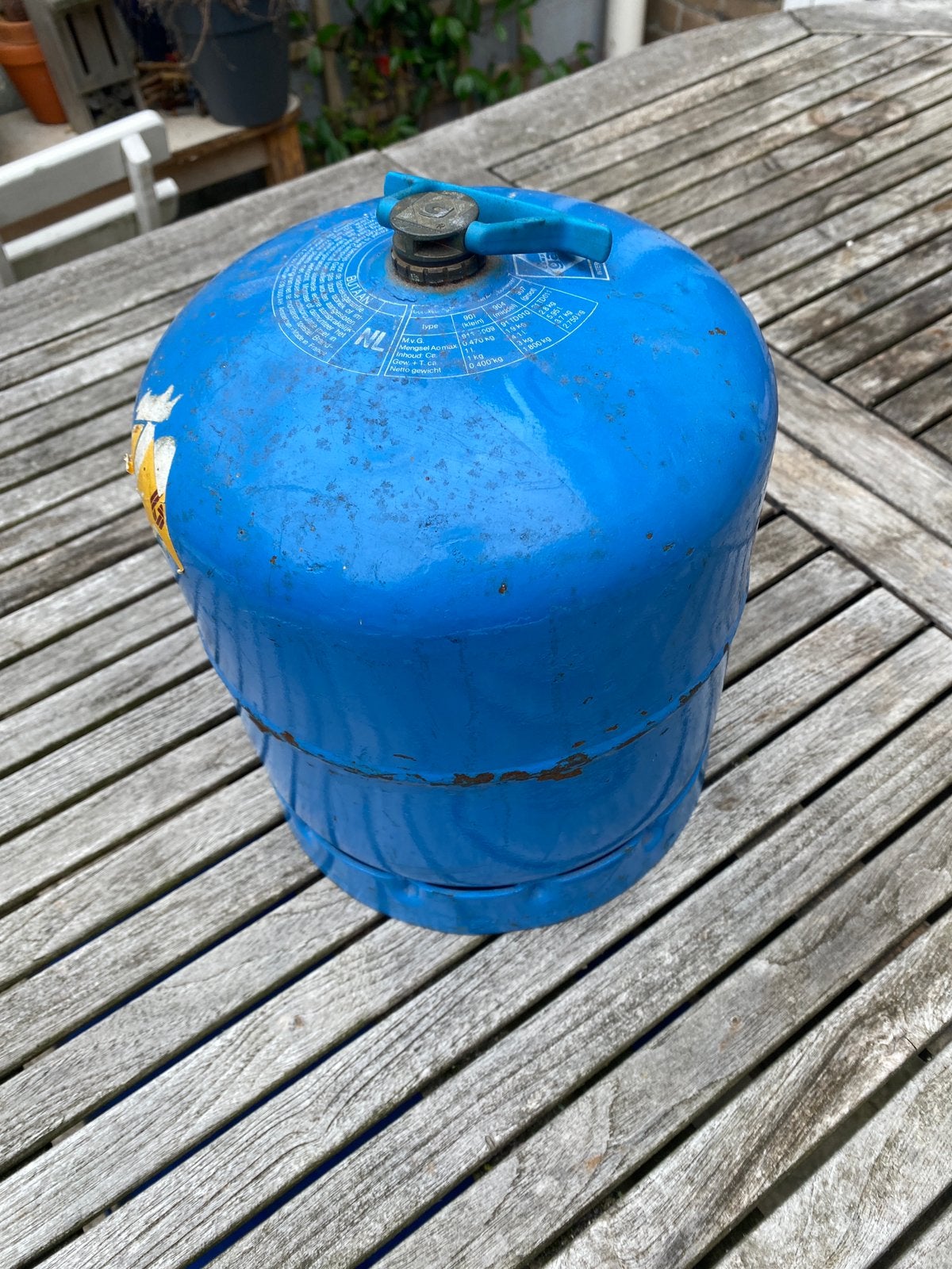 Lege Campingaz gastank 907, Ophalen, Zo goed als nieuw