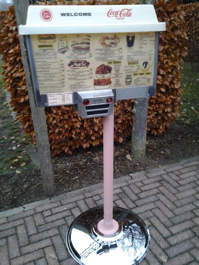 Amerikaanse reclame zuil diner automaat sixties fifties, Ophalen, Gebruikt