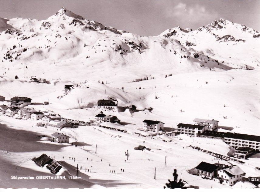 Skiparadies Obertauern Oostenrijk Gelopen. 09-09, Ophalen of Verzenden, 1940 tot 1960, Gelopen, Oostenrijk