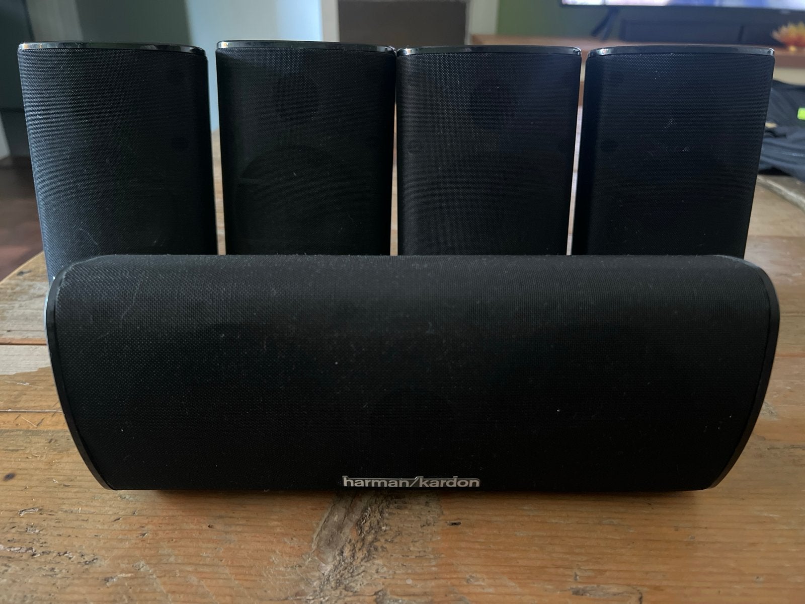 Harman Kardon Surround Speakerset (5 stuks), Gebruikt, Ophalen of Verzenden, Surroundset, Geschikt voor surround/home cinema