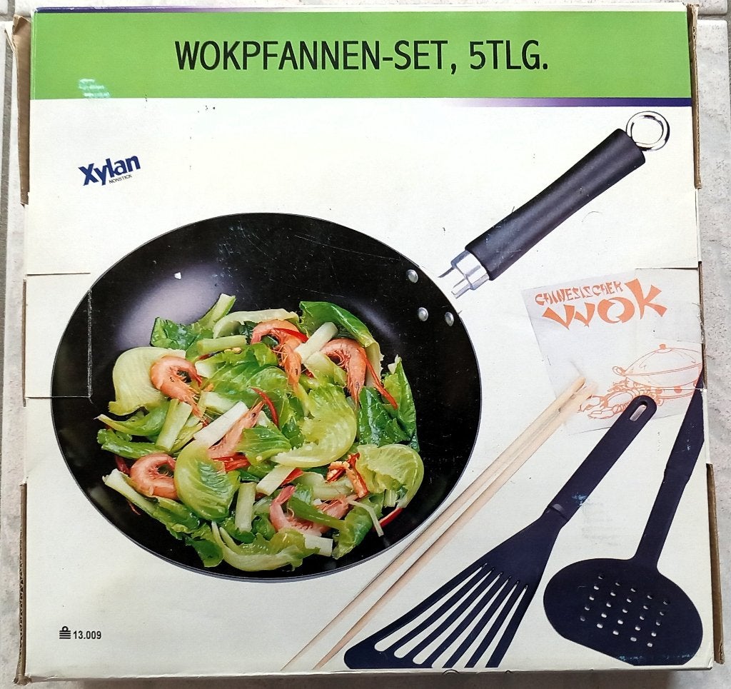 €18 Luxe 5-Delige Wokset / Roerbakset met Xylan Anti-aanbak, Overige typen, Ophalen, Nieuw, Overige merken