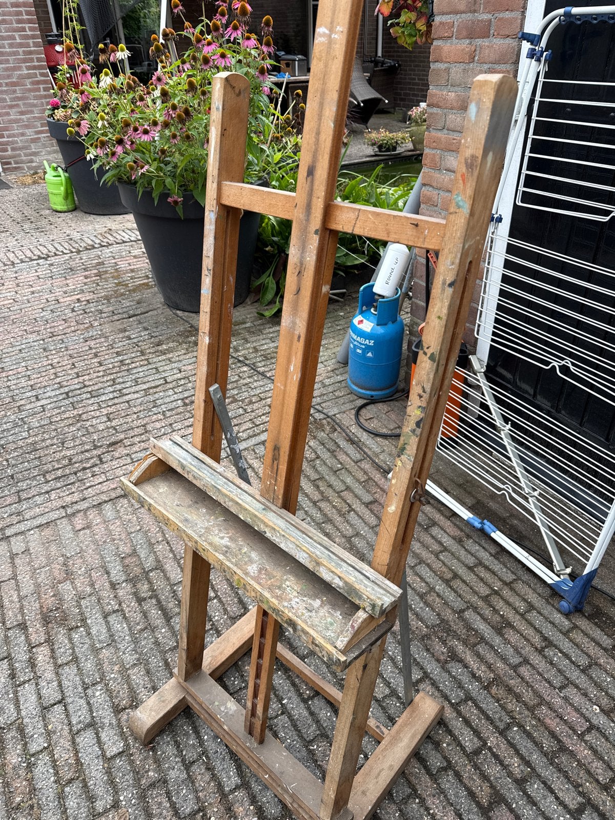 Houten schildersezel - Gebruikt, Ophalen, Gebruikt, Ezel