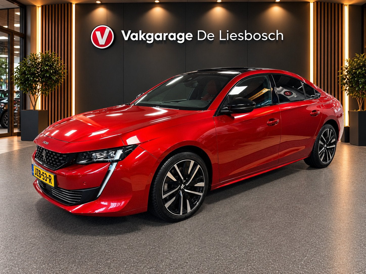 Peugeot 508 1.6 HYbrid GT 225pk Panorama-dak / Leder / Led /, Auto's, Gebruikt, Euro 6, 4 cilinders, 1695 kg