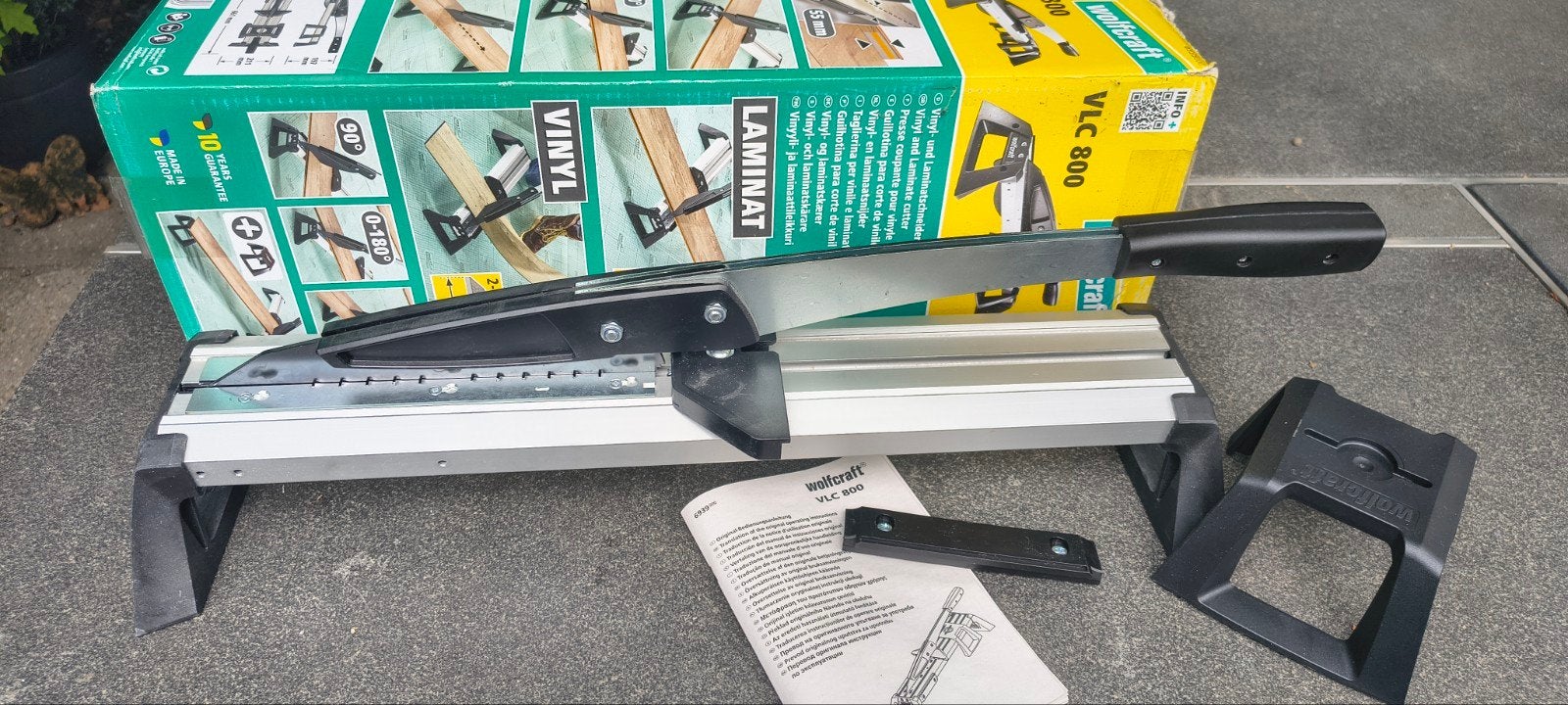 Wolfcraft VLC 800 laminaat- en PVC-snijder, z.g.a.n., Ophalen of Verzenden, Zo goed als nieuw, Snijgereedschap, Overige merken