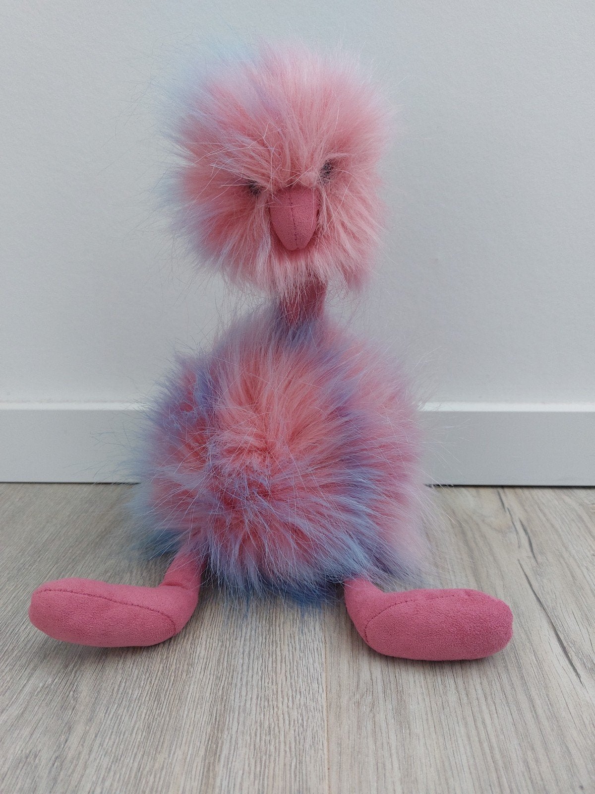 Knuffel jellycat pompom candy floss struisvogel L2041, Ophalen of Verzenden, Zo goed als nieuw