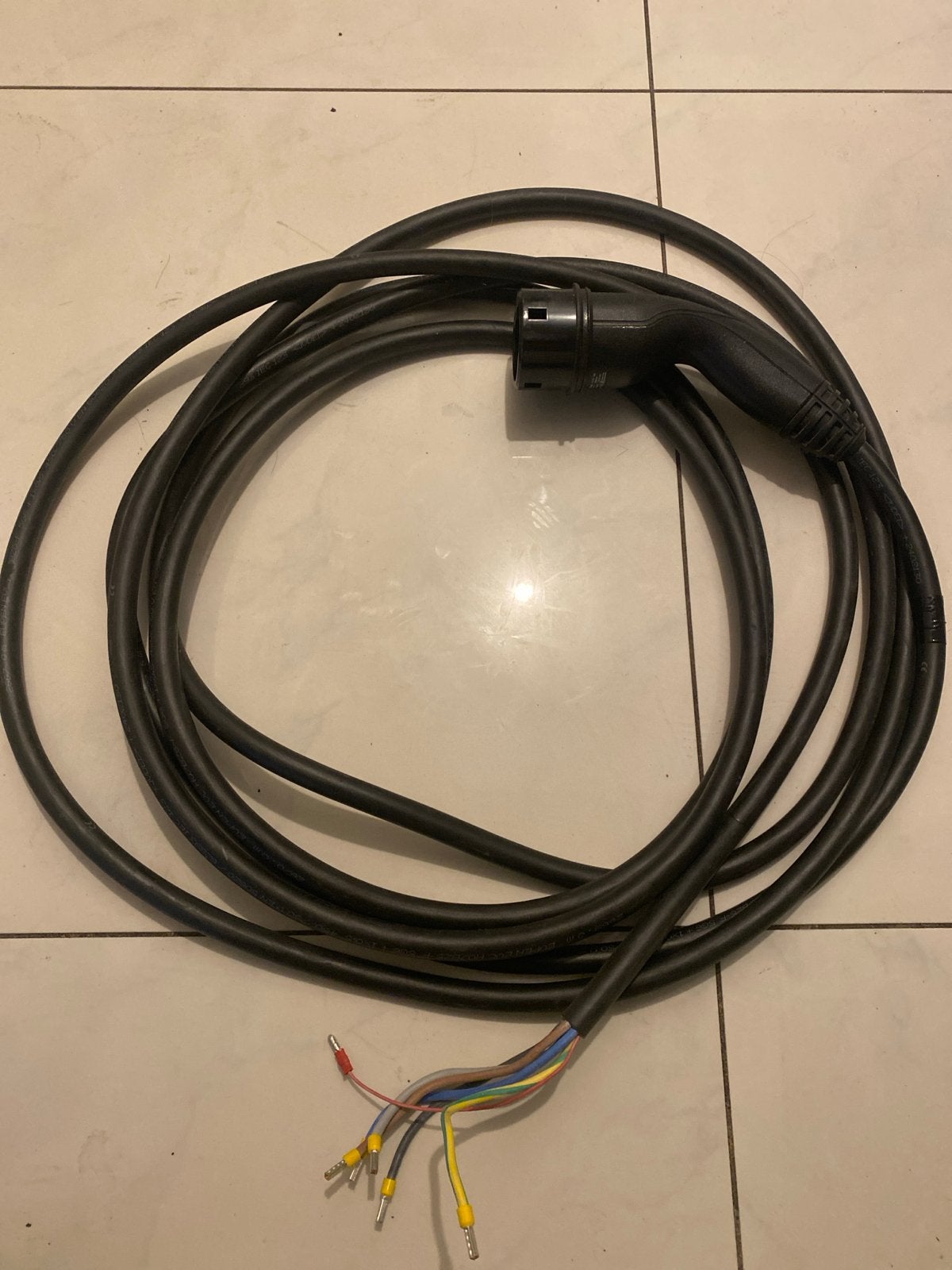 3-fase vaste laadkabel 7.5 meter, Auto-onderdelen, Elektronica en Kabels, Ophalen of Verzenden, Gebruikt, Universele onderdelen
