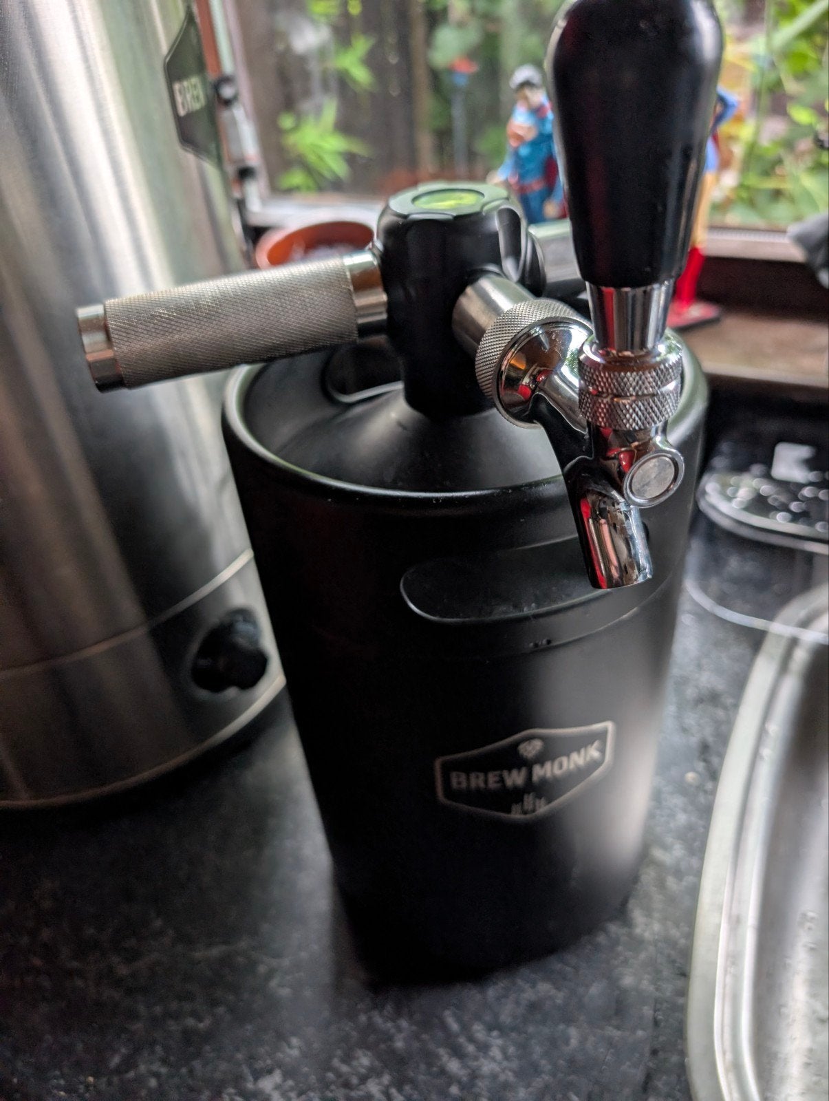 Brew Monk Mobiele tap (keg) (4 liter), Ophalen of Verzenden, Zo goed als nieuw, Overige merken
