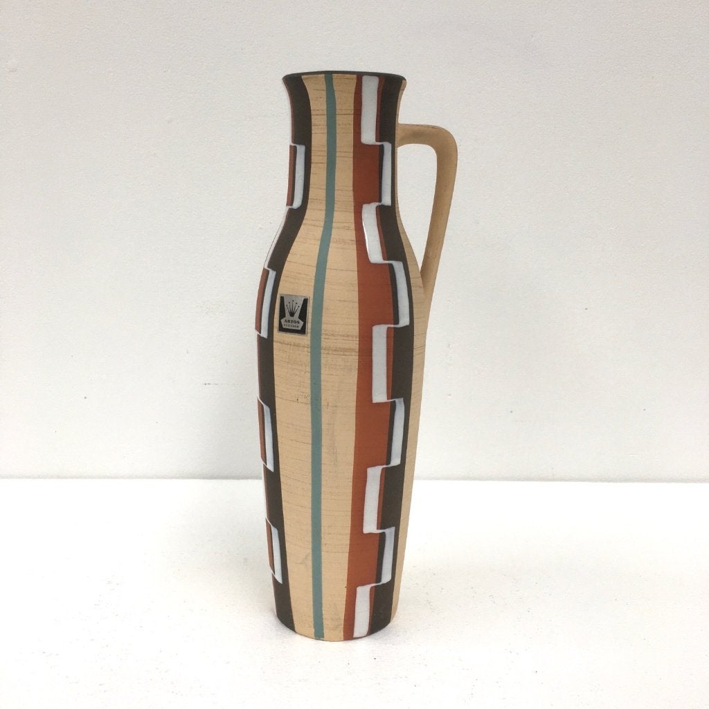 Duitse retro vintage keramiek vaas, Artos Keramik, jaren 50, Verzamelen, Retro, Huis en Inrichting, Ophalen of Verzenden